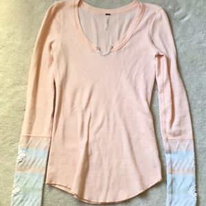 Free People thermal shirt